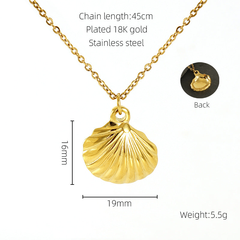 Wholesale Personalized Rose Titanium Steel Clavicle Necklace